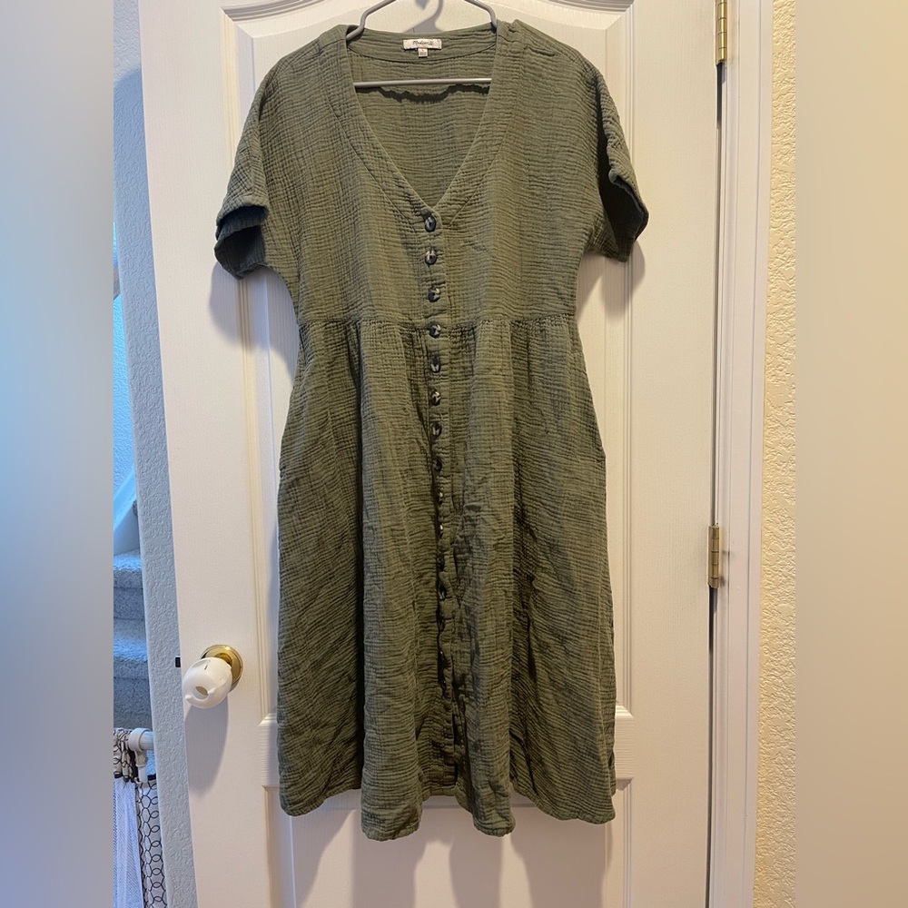 Green Madewell lightspun dress size large